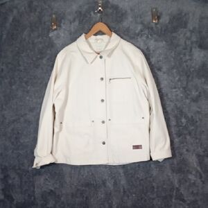 L.L. Bean Womens Chore Jacket Deep Pockets Lined Outdoor Gorpcore Size XL